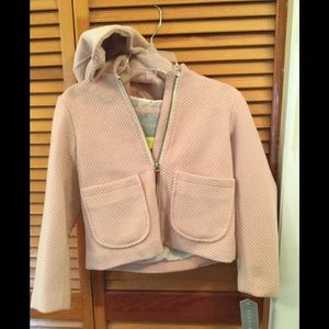 NWT Bernardo SZ 5/6 smooth corded hood zip jacket